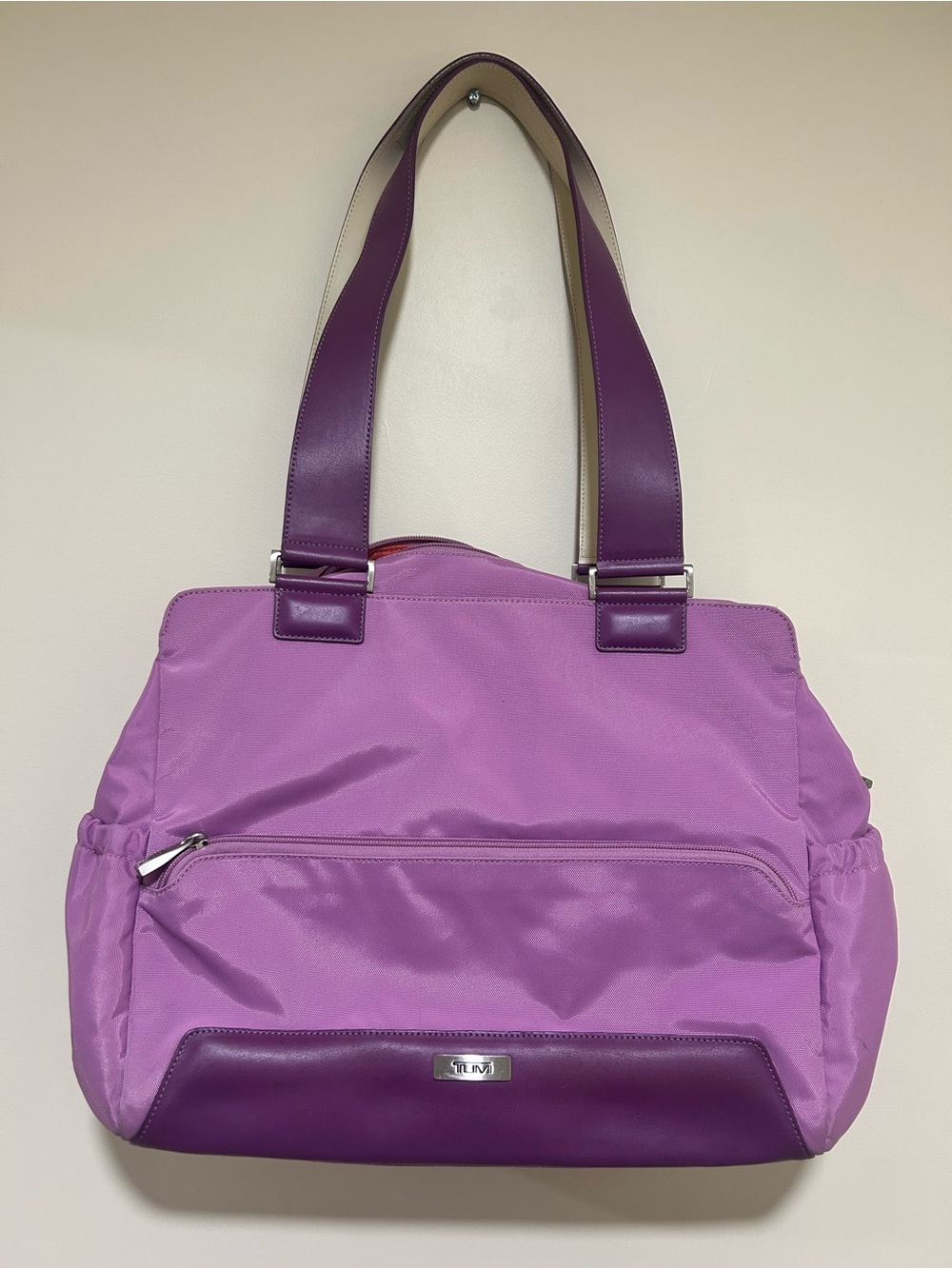 TUMI Lavender Purple Shoulder Baby Diaper Bag